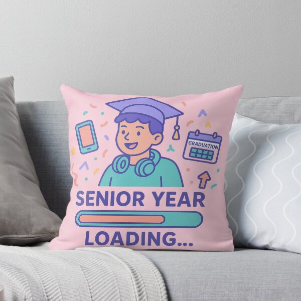 Item preview, Senior Year Loading | Graduation Countdown | Gen Z School Motivation Sticker designed and sold by Feline Rockstars.