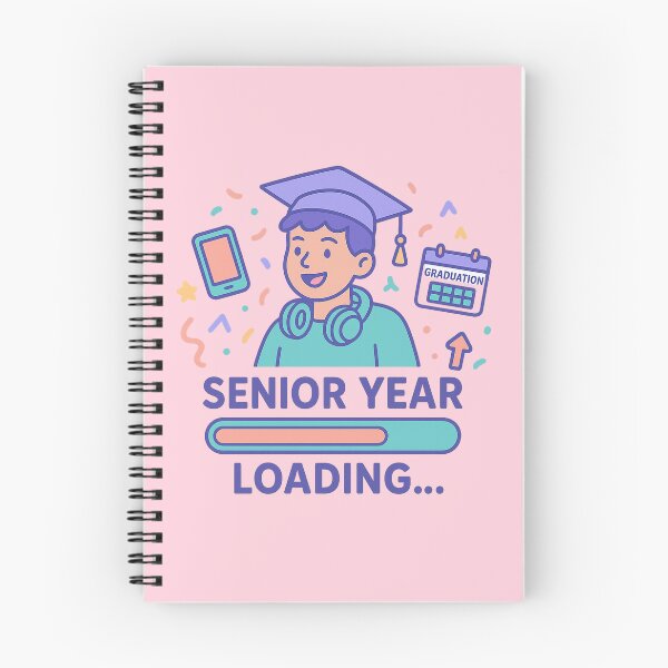 Item preview, Senior Year Loading | Graduation Countdown | Gen Z School Motivation Sticker designed and sold by Feline Rockstars.
