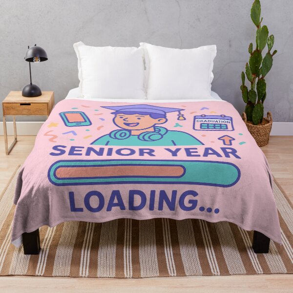 Item preview, Senior Year Loading | Graduation Countdown | Gen Z School Motivation Sticker designed and sold by Feline Rockstars.
