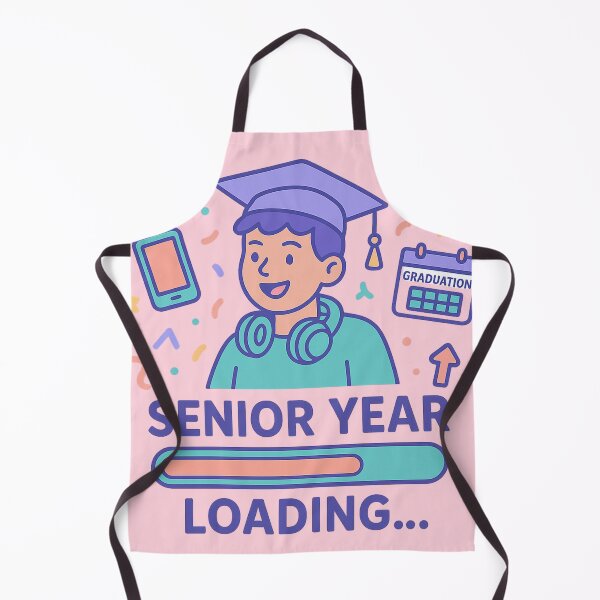Item preview, Senior Year Loading | Graduation Countdown | Gen Z School Motivation Sticker designed and sold by Feline Rockstars.