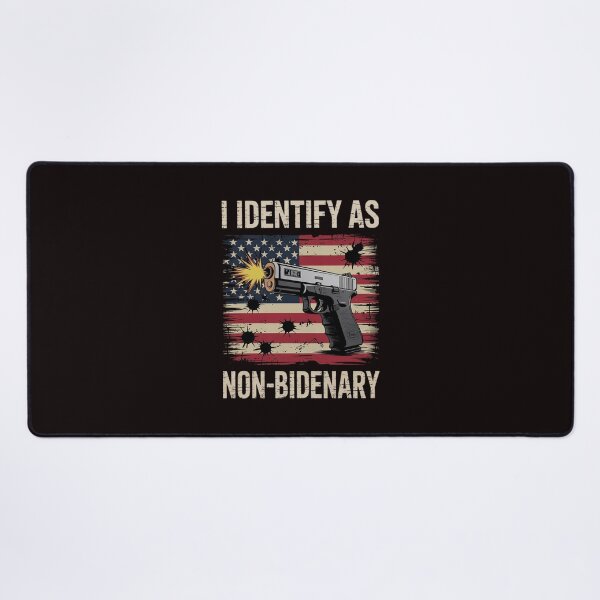 Item preview, Gun American Flag I Identify As Non-Bidenary designed and sold by sheenmi.