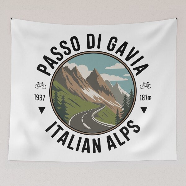Item preview, Adventure Ride on Gavia Pass – Cycling and Motorbike Journey in the Italian Alps designed and sold by VividOrganica.