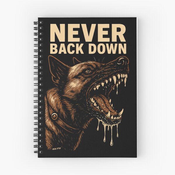 Item preview, Never Back Down designed and sold by Bad-Dog-Nation.