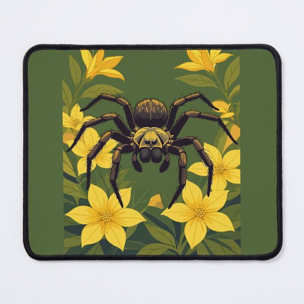 Item preview, Wolf Spider Surrounded By Yellow Jasmine Flowers designed and sold by taiche.