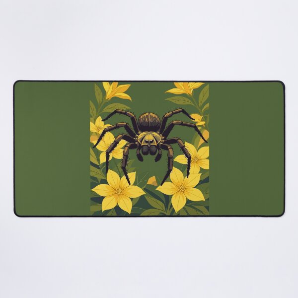Item preview, Wolf Spider Surrounded By Yellow Jasmine Flowers designed and sold by taiche.