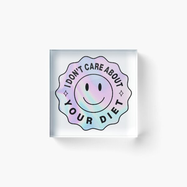Item preview, Holographic Inspired Body Positive Anti-Diet Culture designed and sold by spooniecentral.