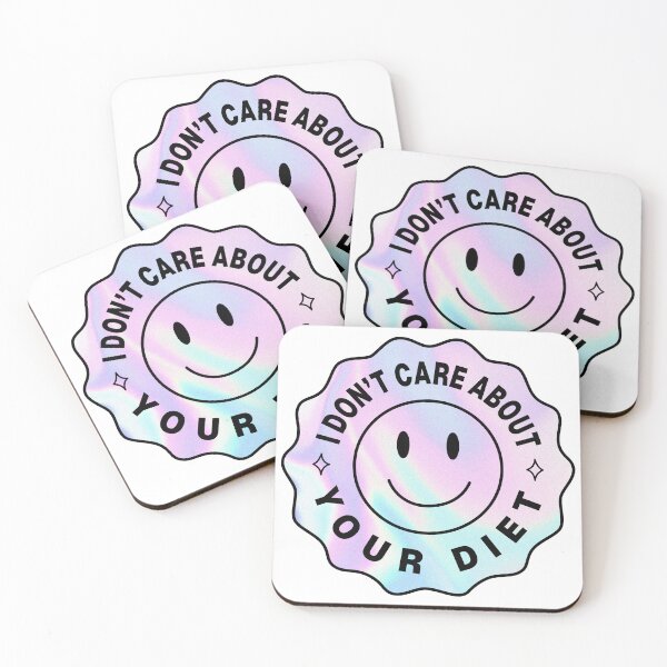 Item preview, Holographic Inspired Body Positive Anti-Diet Culture designed and sold by spooniecentral.