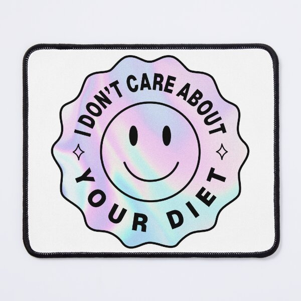 Item preview, Holographic Inspired Body Positive Anti-Diet Culture designed and sold by spooniecentral.