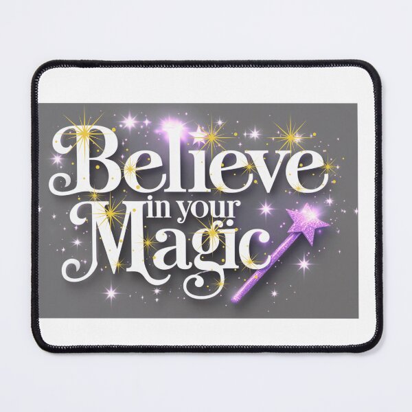 Item preview, Crois en ta magie – Citation positive inspirante. Believe in Your Magic – Motivational Quote Design designed and sold by Drawingshirts.