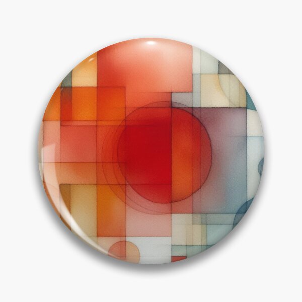 Item preview, Geometric Watercolor Flow – Rothko-style watercolor art with warm shapes and quiet colors designed and sold by FotoworldEdel.