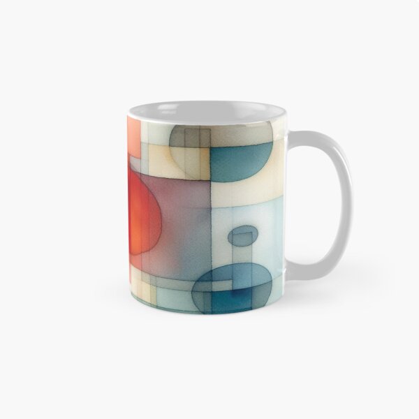 Item preview, Geometric Watercolor Flow – Rothko-style watercolor art with warm shapes and quiet colors designed and sold by FotoworldEdel.