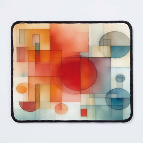 Item preview, Geometric Watercolor Flow – Rothko-style watercolor art with warm shapes and quiet colors designed and sold by FotoworldEdel.