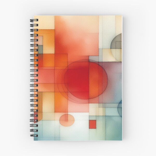 Item preview, Geometric Watercolor Flow – Rothko-style watercolor art with warm shapes and quiet colors designed and sold by FotoworldEdel.
