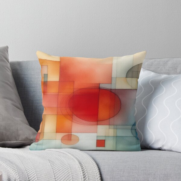 Item preview, Geometric Watercolor Flow – Rothko-style watercolor art with warm shapes and quiet colors designed and sold by FotoworldEdel.