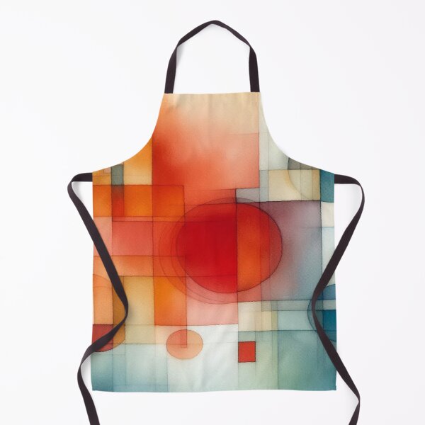 Item preview, Geometric Watercolor Flow – Rothko-style watercolor art with warm shapes and quiet colors designed and sold by FotoworldEdel.