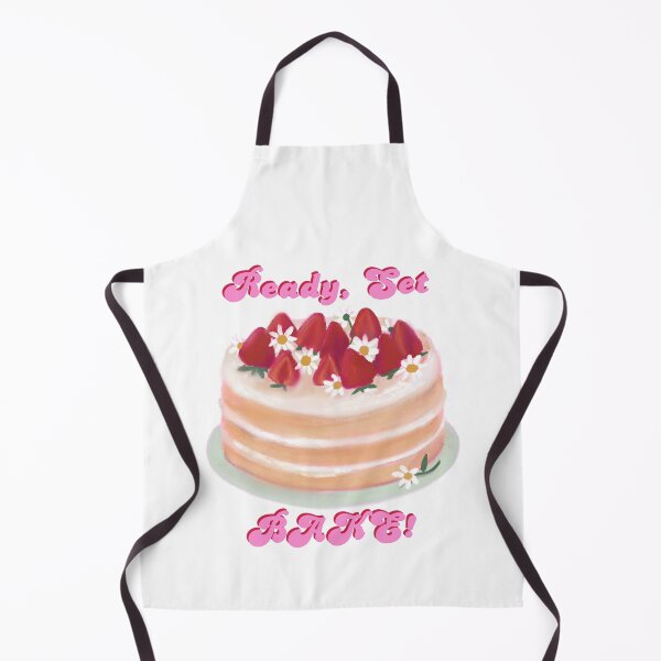Item preview, Strawberry Cake "Ready Set Bake" Sticker designed and sold by jane-sol.