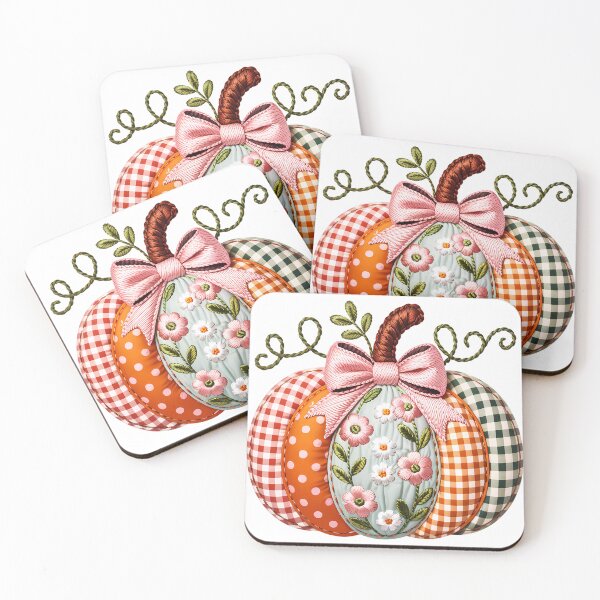 Item preview, Embroidered Pumpkin - White designed and sold by FoxfireStardust.