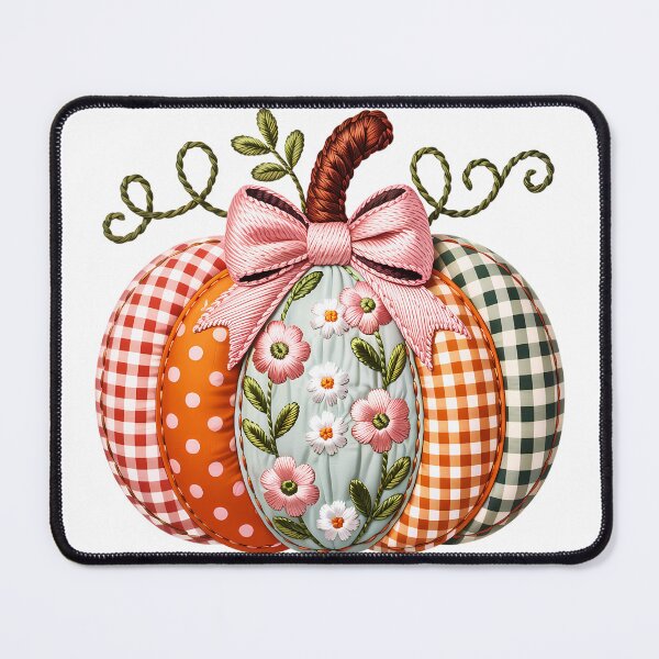 Item preview, Embroidered Pumpkin - White designed and sold by FoxfireStardust.