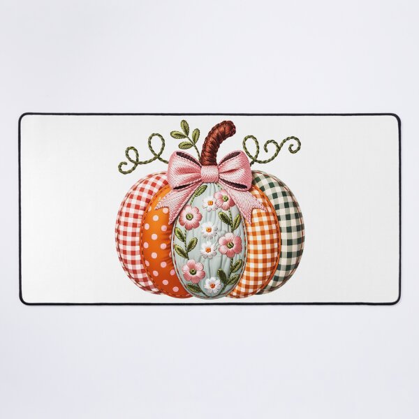 Item preview, Embroidered Pumpkin - White designed and sold by FoxfireStardust.
