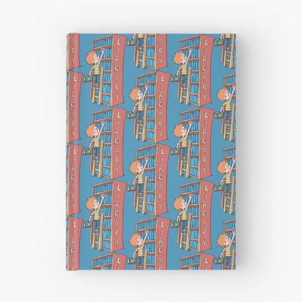 Item preview, boy stands on a ladder in the library and chooses a book designed and sold by duxpavlic.