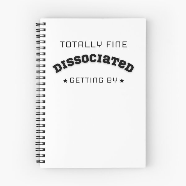 Item preview, Dissociated - but we're here (black text) designed and sold by todayifeelbitchy.