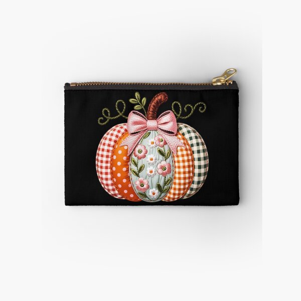 Item preview, Embroidered Pumpkin - Black designed and sold by FoxfireStardust.