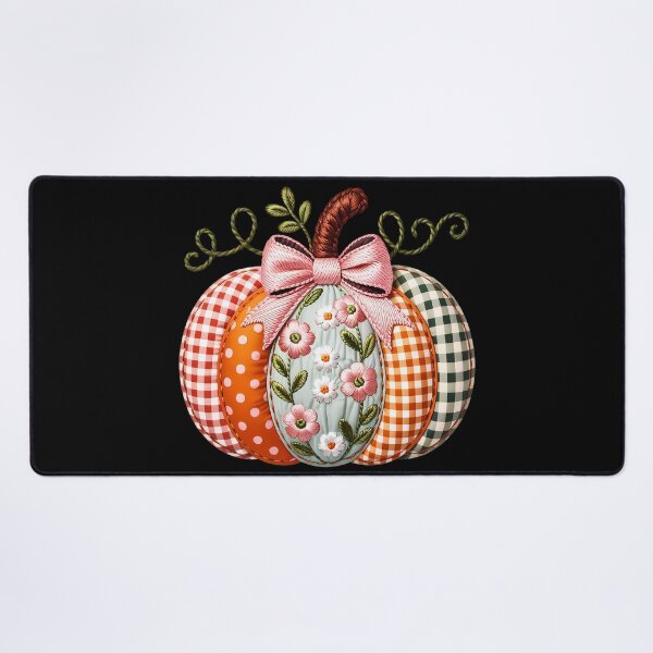Item preview, Embroidered Pumpkin - Black designed and sold by FoxfireStardust.