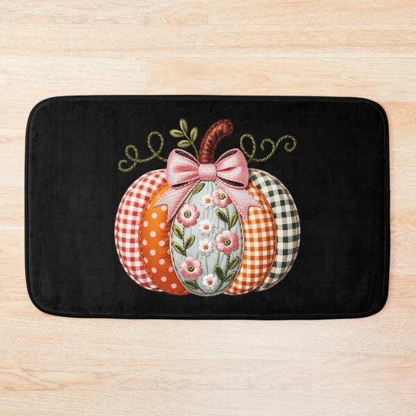Item preview, Embroidered Pumpkin - Black designed and sold by FoxfireStardust.