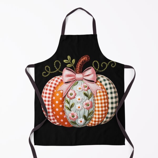 Item preview, Embroidered Pumpkin - Black designed and sold by FoxfireStardust.