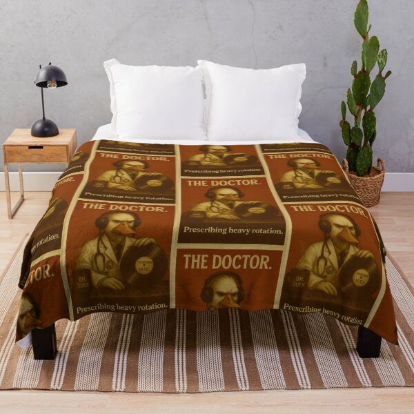Item preview, The Doctor Duck Vinyl Poster – Prescribing Heavy Rotation designed and sold by TeeTimeTreasure.