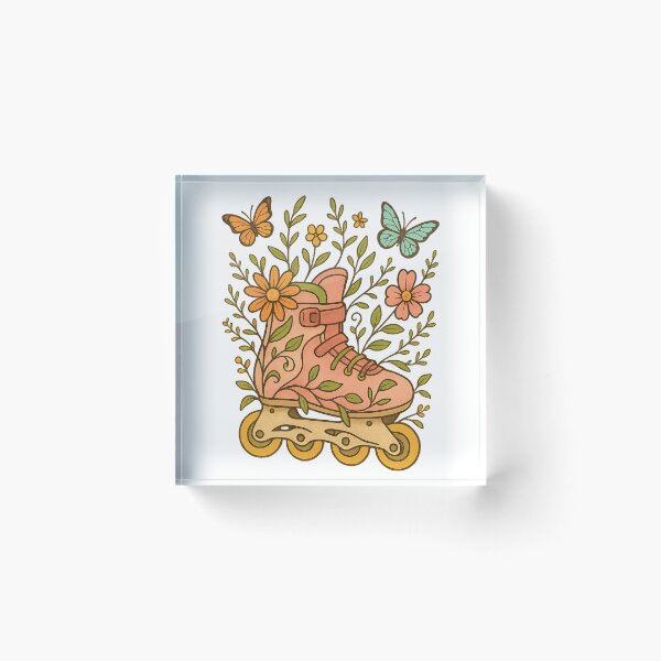 Item preview, Roll Free – Nature Inspired Inline Skate Design designed and sold by NovaMoodCo.