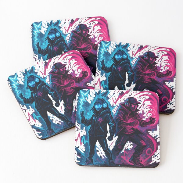 Item preview, Neon Pulse Rebels: Sound & Light Defiance in a Dystopian City designed and sold by houta.