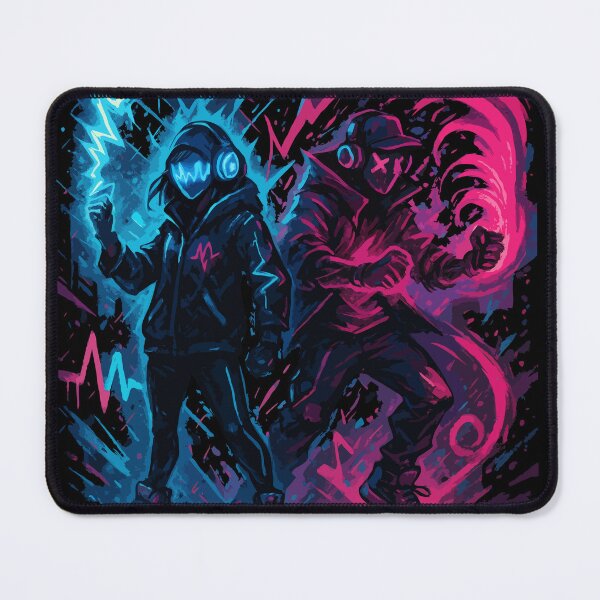 Item preview, Neon Pulse Rebels: Sound & Light Defiance in a Dystopian City designed and sold by houta.