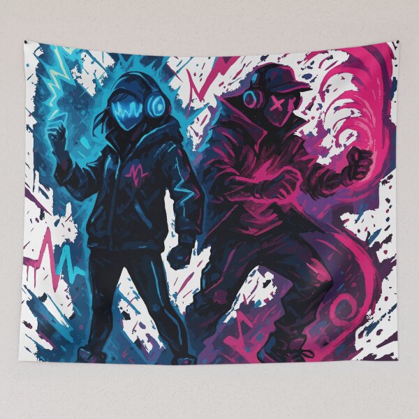 Item preview, Neon Pulse Rebels: Sound & Light Defiance in a Dystopian City designed and sold by houta.