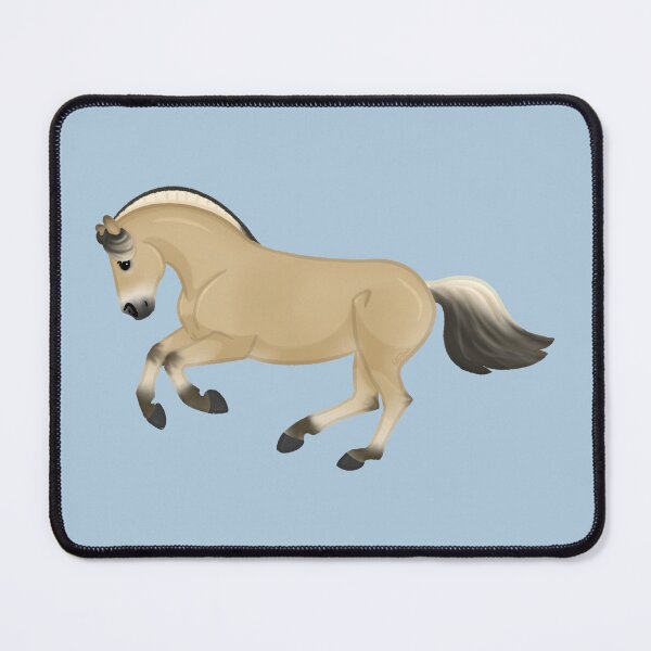 Item preview, Cartoon Fjord Horse - Cantering Pony Illustration designed and sold by Art By Drina.