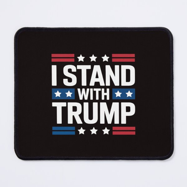 Item preview, I Stand With Trump American Flag USA Trump Supporter designed and sold by sheenmi.