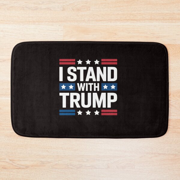 Item preview, I Stand With Trump American Flag USA Trump Supporter designed and sold by sheenmi.