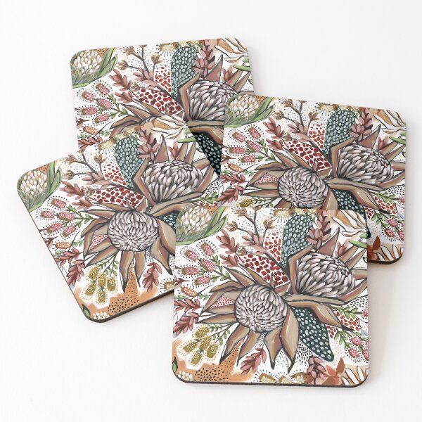 Item preview, Illustrated Fynbos Protea designed and sold by Crimson-thyme.