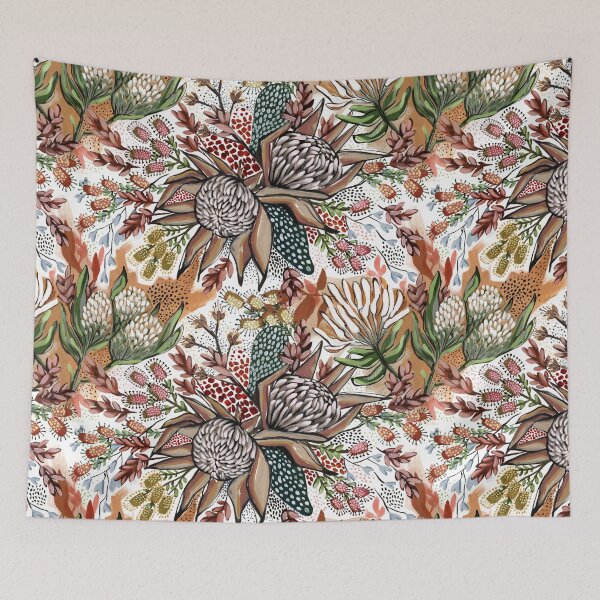 Item preview, Illustrated Fynbos Protea designed and sold by Crimson-thyme.