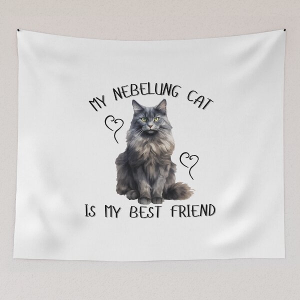 Item preview, My Nebelung Cat Is My Best Friend designed and sold by Viikis.