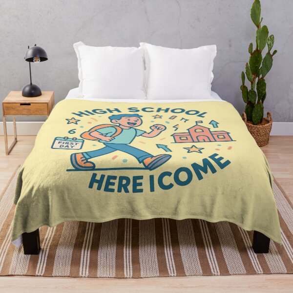 Item preview, High School Here I Come | Student Transition Sticker | Grade Milestone Gift designed and sold by Feline Rockstars.