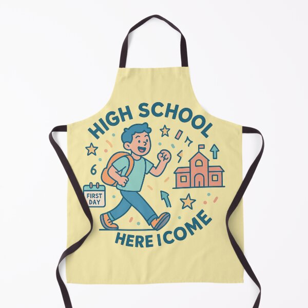 Item preview, High School Here I Come | Student Transition Sticker | Grade Milestone Gift designed and sold by Feline Rockstars.