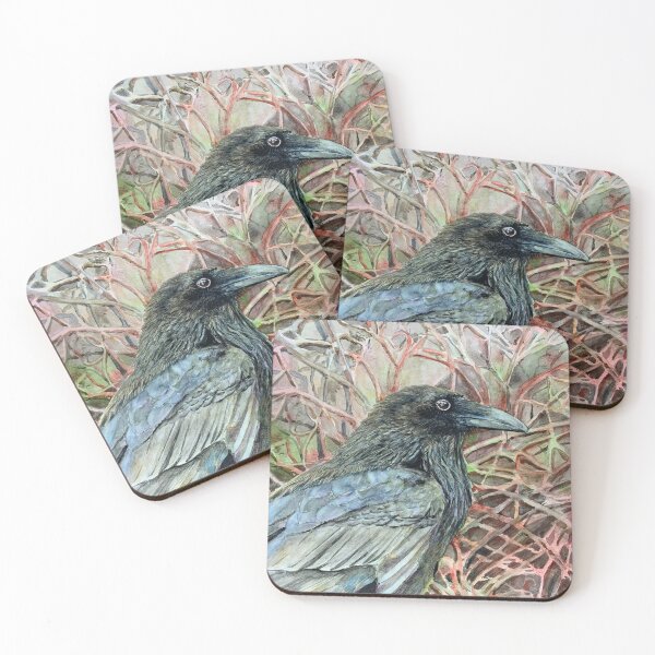 Item preview, Watercolour painting. Raven designed and sold by Bmoony.