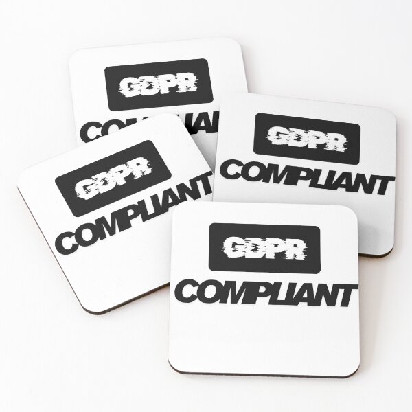 Item preview, GDPR Compliant white baground stcikers  designed and sold by Myzone2023.