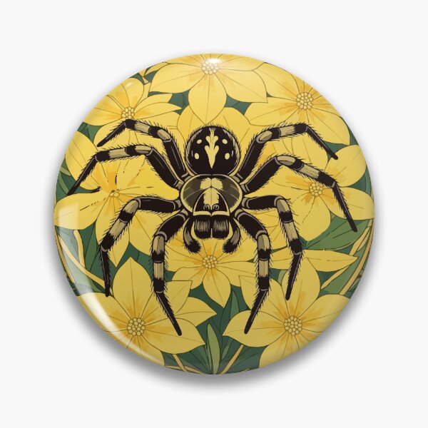 Item preview, Wolf Spider And Yellow Jasmine Flowers designed and sold by taiche.