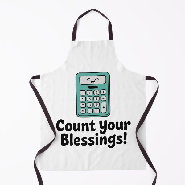 Item preview, Count Your Blessings! Cute Calculator Pun designed and sold by PMCreative.