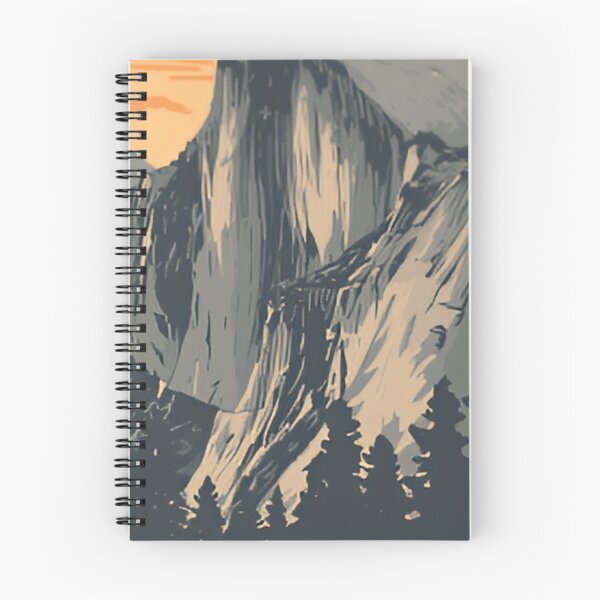 Item preview, Vintage Retro Sunset Yosemite National Park California Mountains designed and sold by SkeletonsDanger.