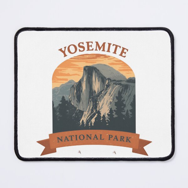 Item preview, Vintage Retro Sunset Yosemite National Park California Mountains designed and sold by SkeletonsDanger.