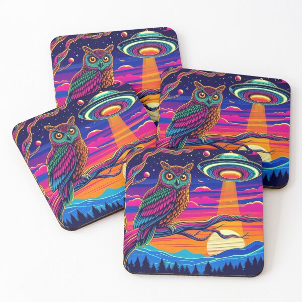 Item preview, Owl and ufo  designed and sold by Dogandesighn.