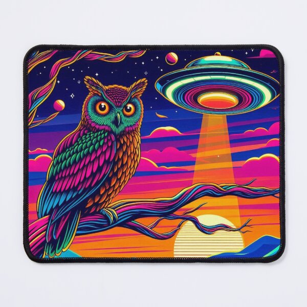 Item preview, Owl and ufo designed and sold by Dogandesighn.
